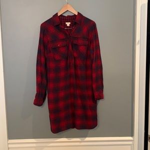 J. Crew Flannel Dress
